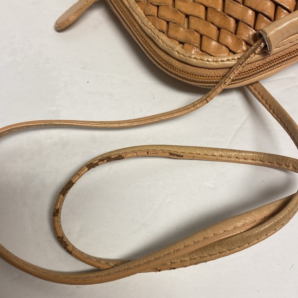 hobo international vintage woven tan leather shoulder bag - Picture 6 of 8